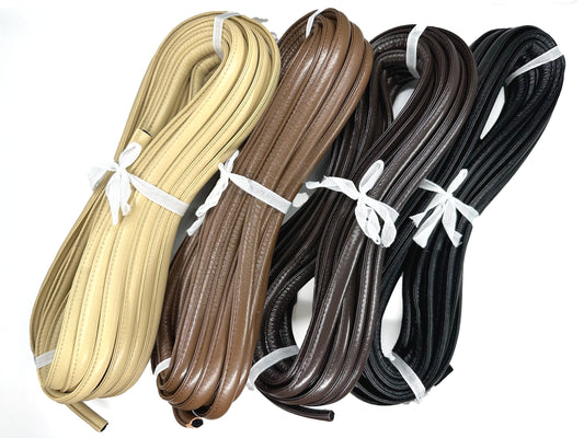 Leather core cord single stitch 13mm 10M random skein K213