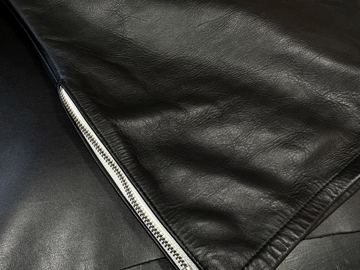 Chrome Hog (Chrome Leather for Leather Jackets) #Black