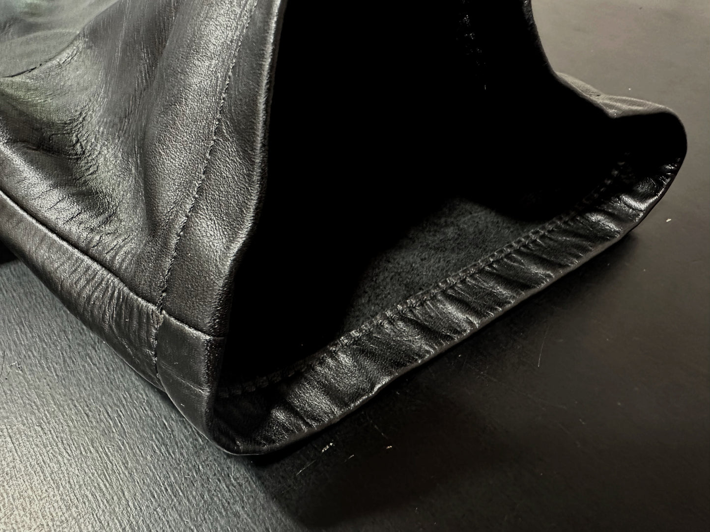 Chrome Hog (Chrome Leather for Leather Jackets) #Black