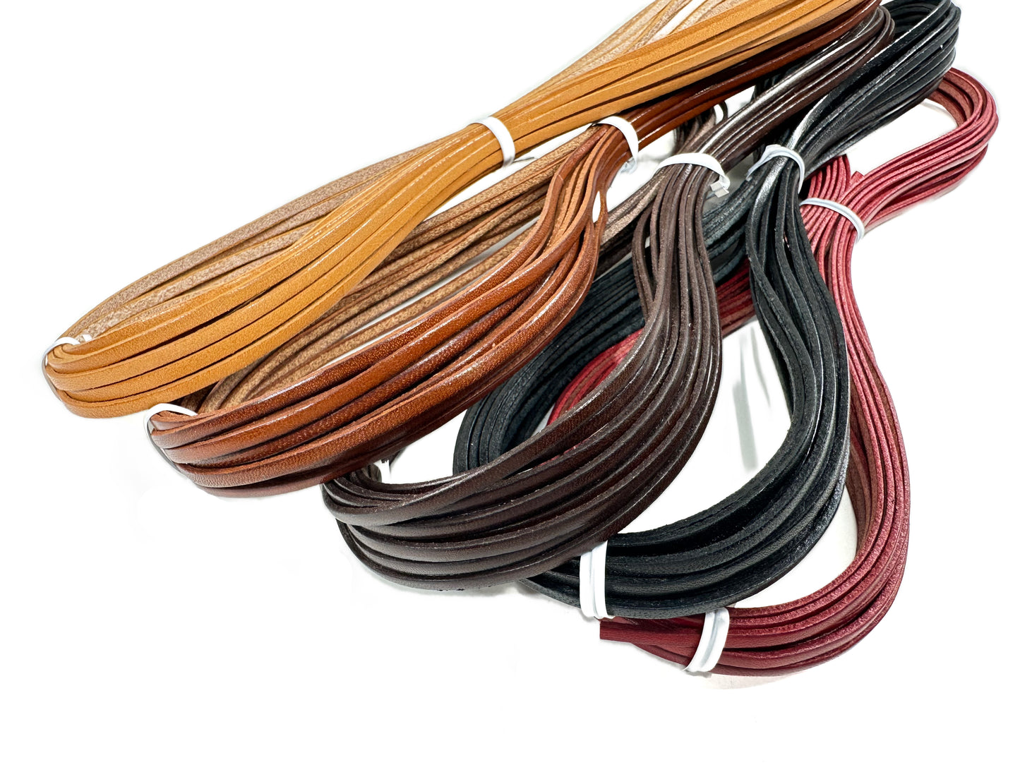 Genuine tanned leather tape 3mm 10M K103