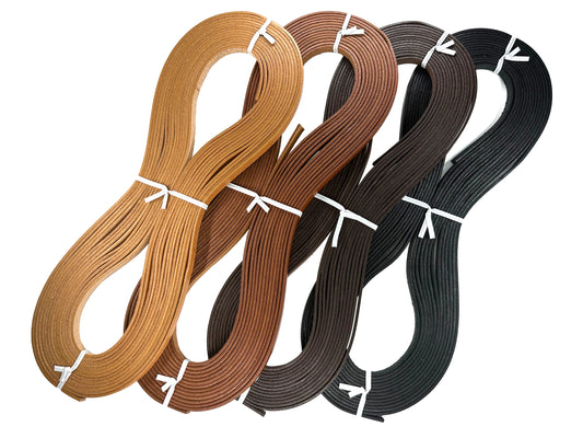 Genuine tanned leather tape 8mm 10M K108