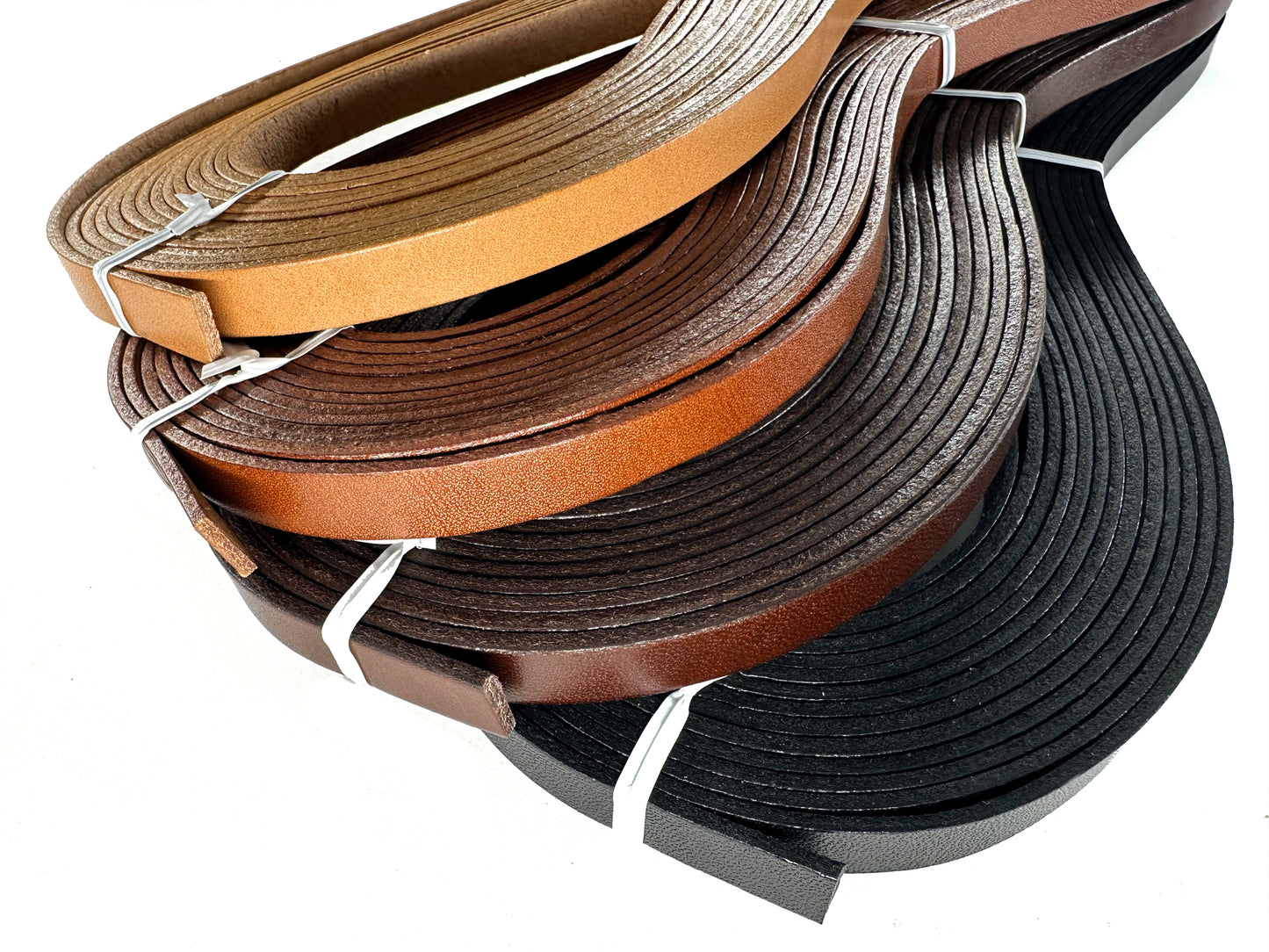 Genuine tanned leather tape 10mm 10M K110