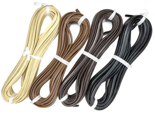Leather core cord single stitch 10mm 10M random skein K210