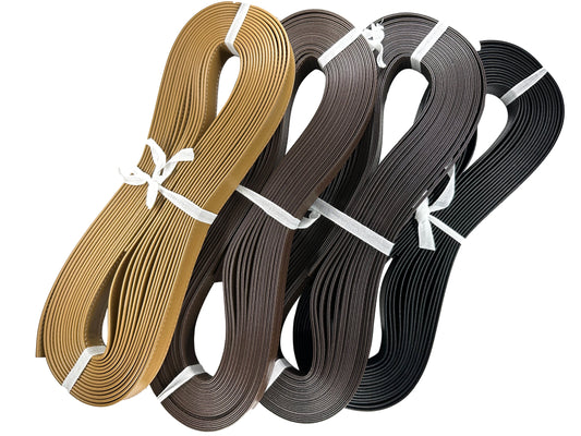 Leather two-fold tape W stitch 21mm 10M random skein K921