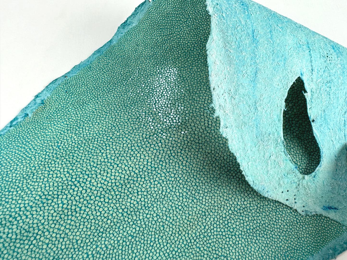 Stingray leather 9inch Ginsuri #13 Turquoise