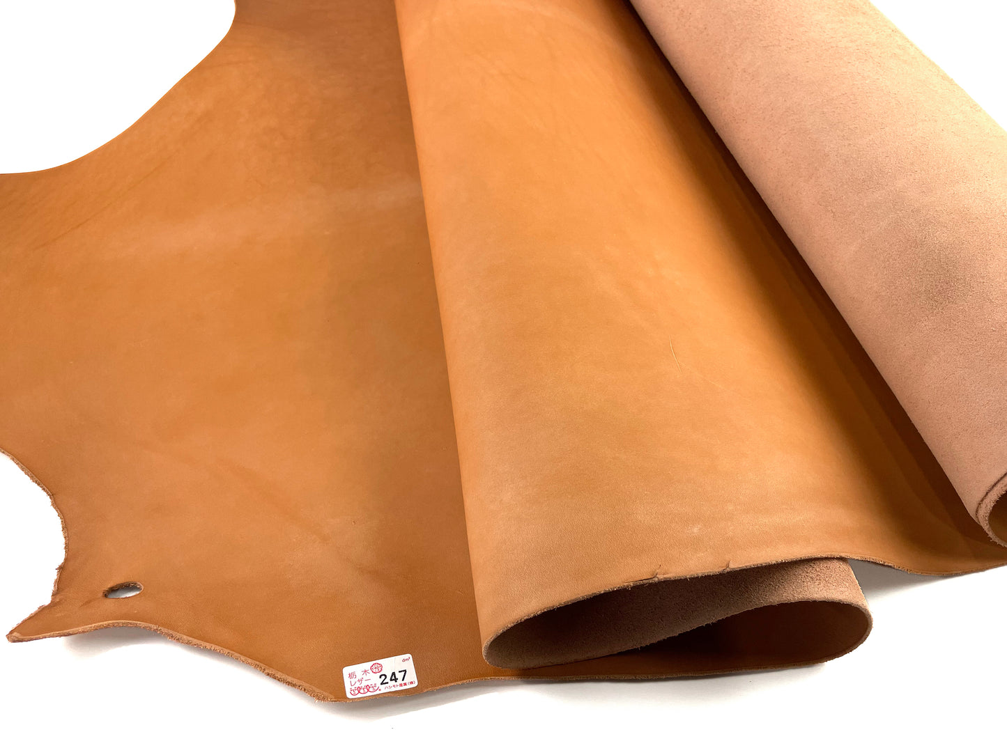 Earth leather #02 Orange Beige