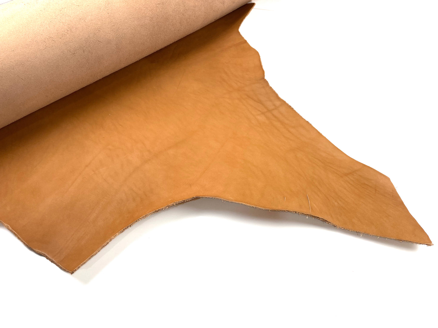 Earth leather #02 Orange Beige