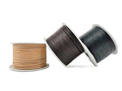 Domestic cowhide tanned round cord 2mmΦ Sold in 1M units