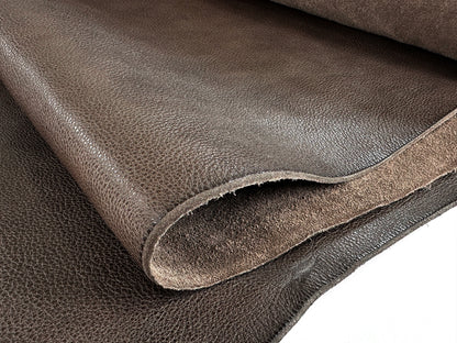 MW Natural Tanned Shrink Leather #4 Dark Brown
