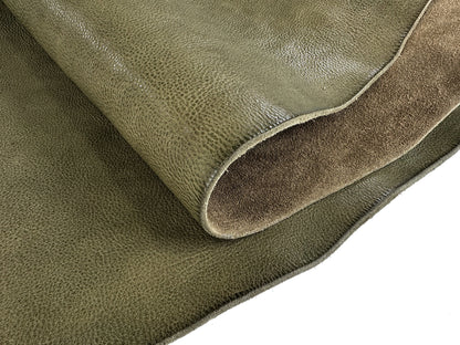 MW Natural Tanned Shrink Leather #9 Olive