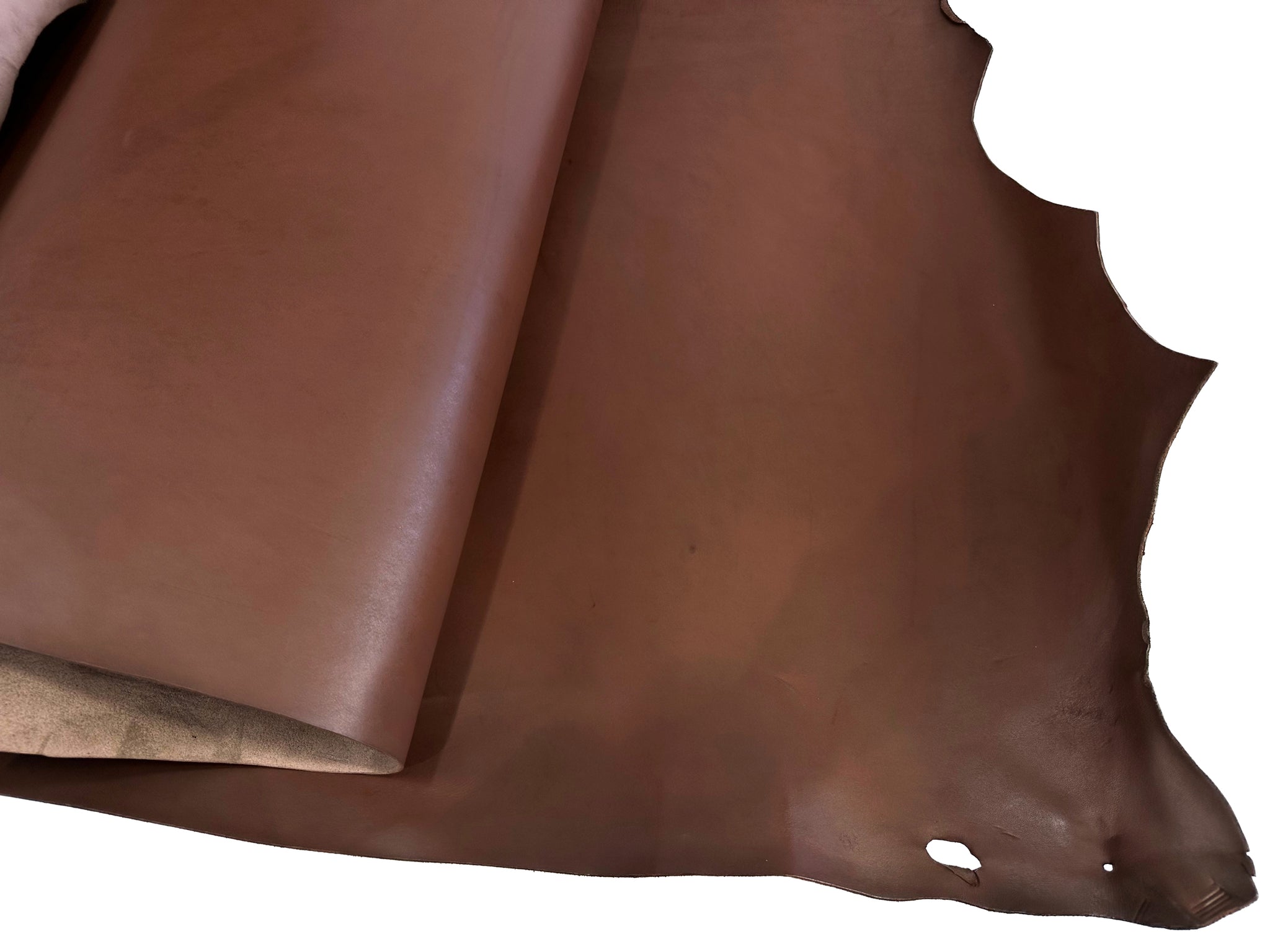 【試作品】福岡営業所オリジナルヌメ　#3　チョコ　FUK Original Tanned Leather #Choco