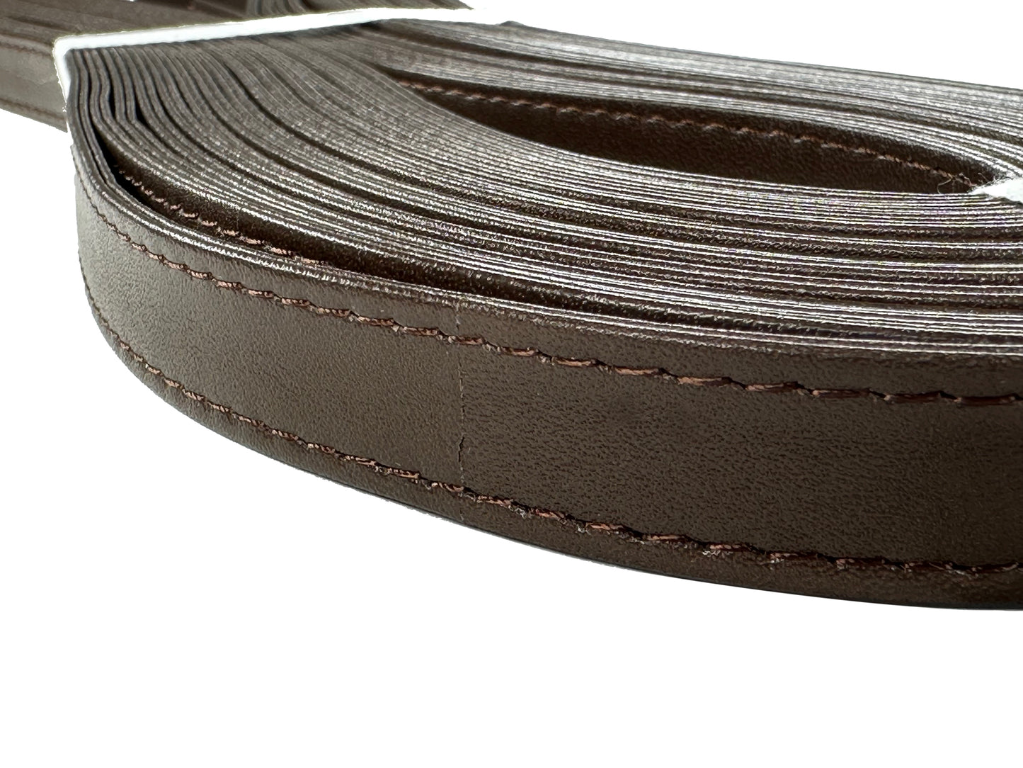 Leather four-fold tape W stitch 15mm 10M random skein K915