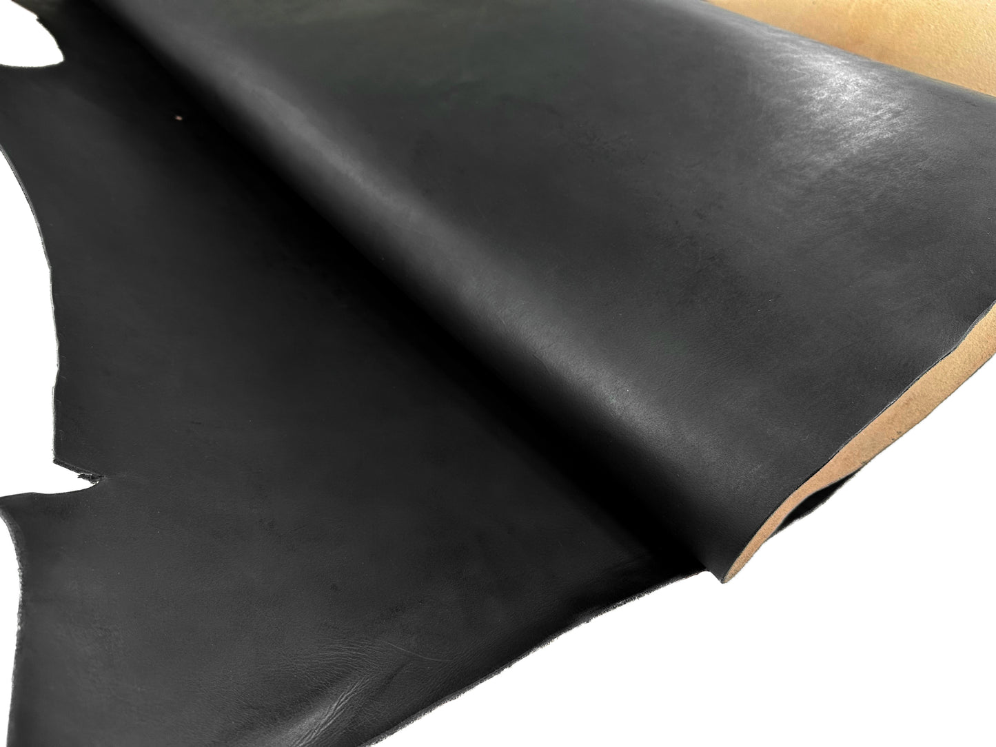 MW茶芯丘染めヌメ　#2　顔料黒　MW Teacore  Vagitable Tanned Leather #Pigment Black