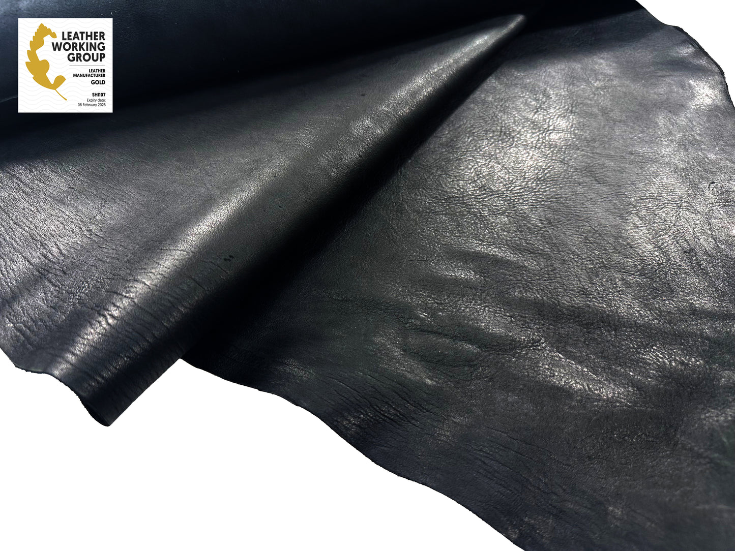 Tanned horse leather #3 Black