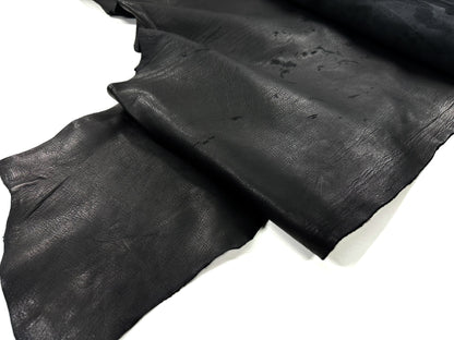 Tanned horse leather #3 Black