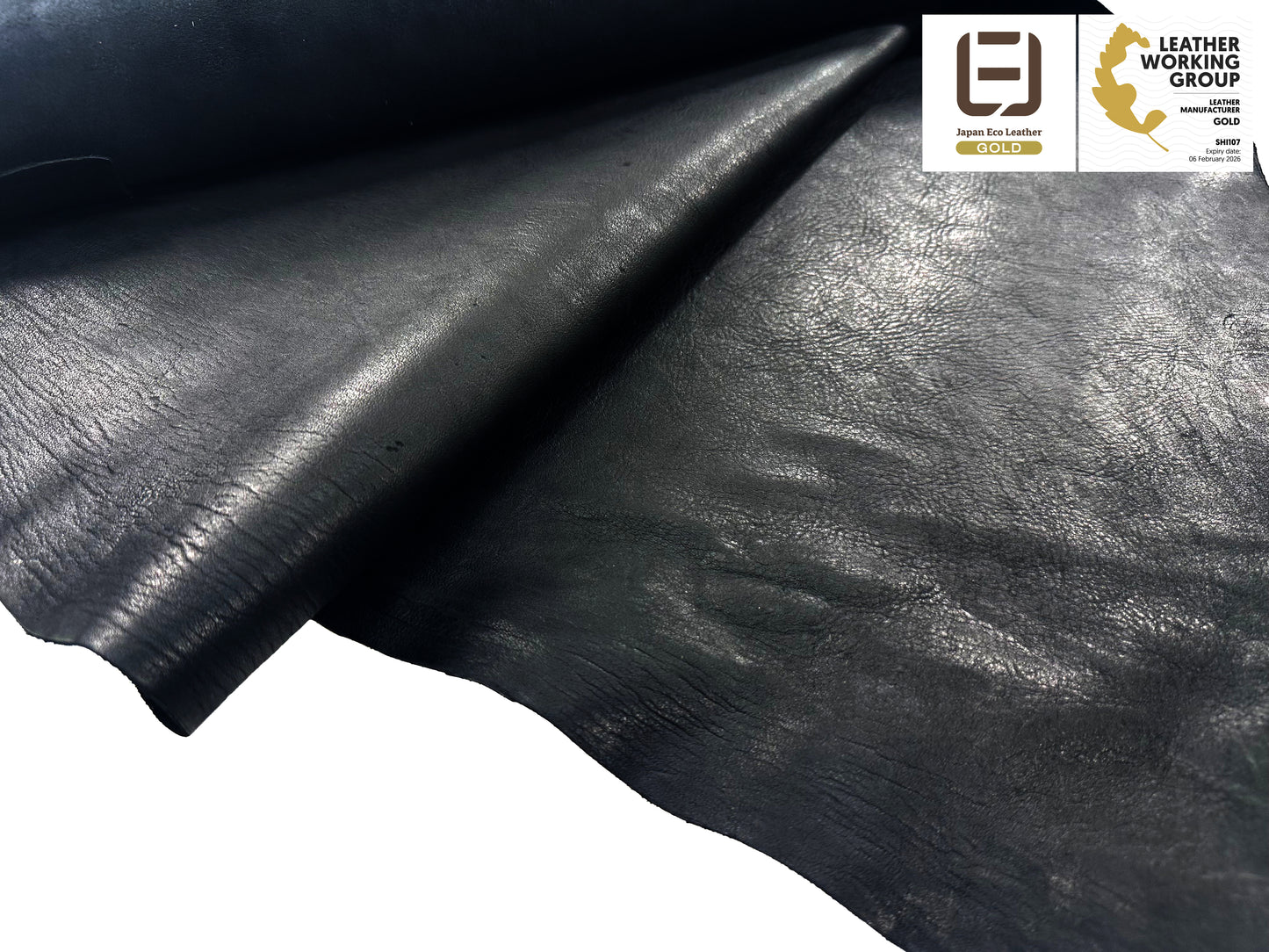 Tanned horse leather #3 Black