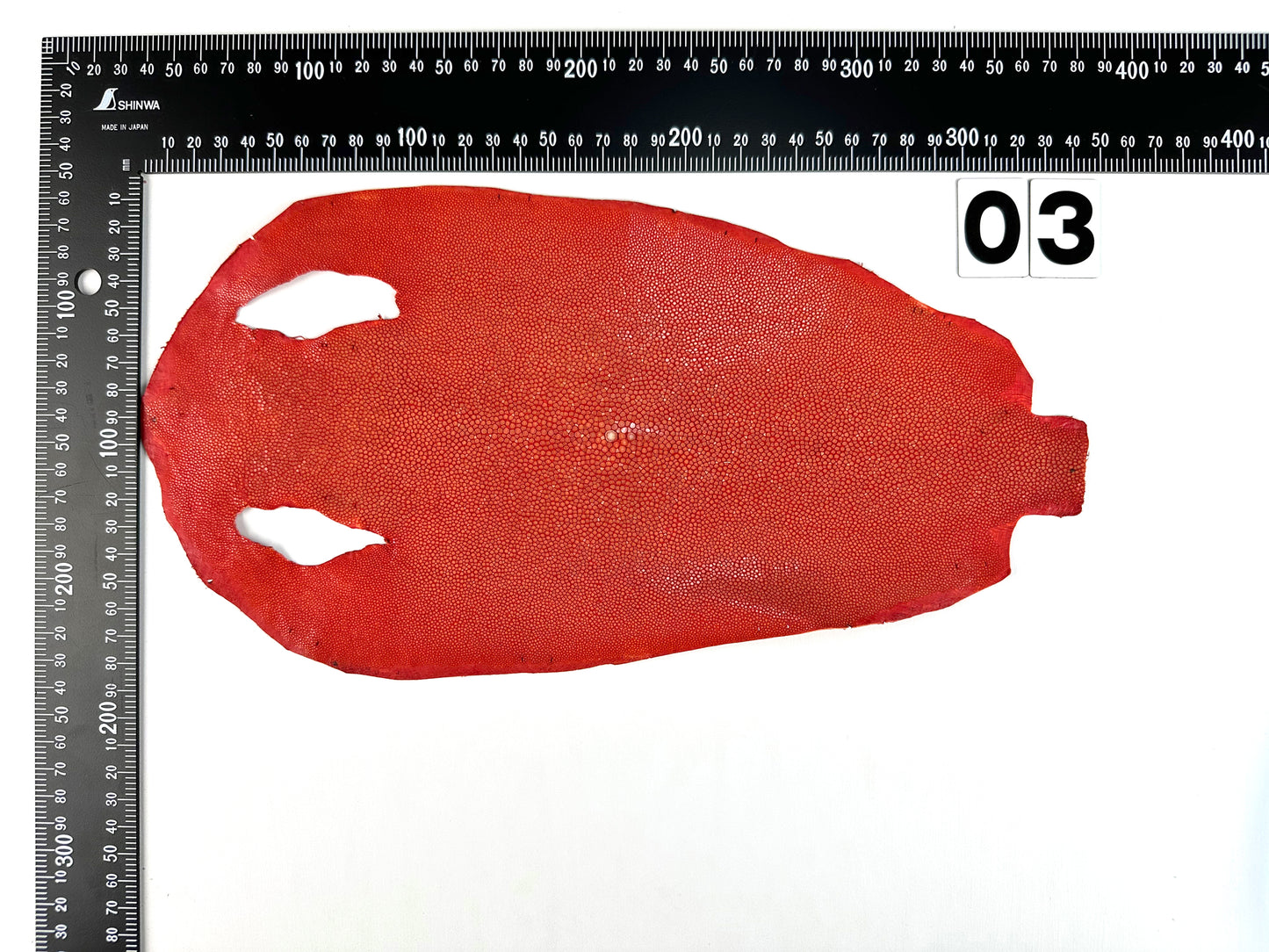Stingray leather 9inch Ginsuri #5 Red