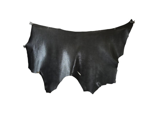 SAMPLE item Shonan leather double shoulder bag with embossed pattern #black 114ds