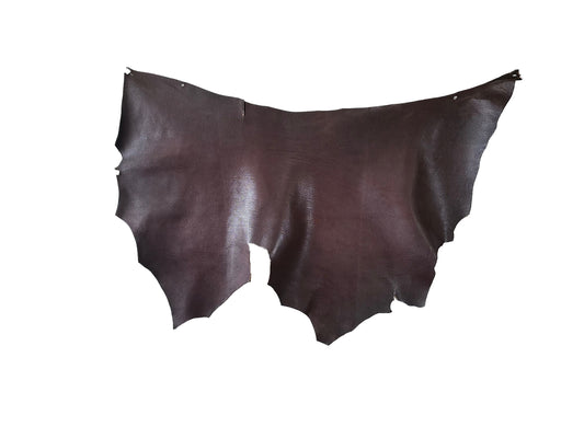 SAMPLE item Shonan leather double shoulder bag with embossed pattern #dark brown 132ds